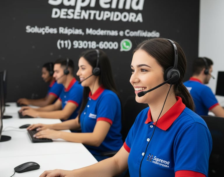 atendimento da suprema desentupidora