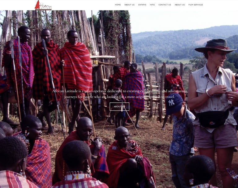 Site en anglais de African Latitude