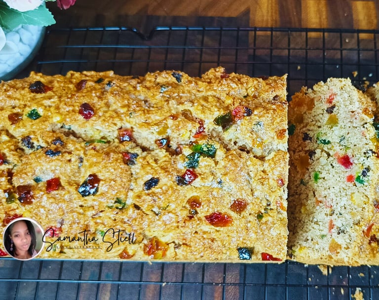 Eggless classic coconut sweetbread