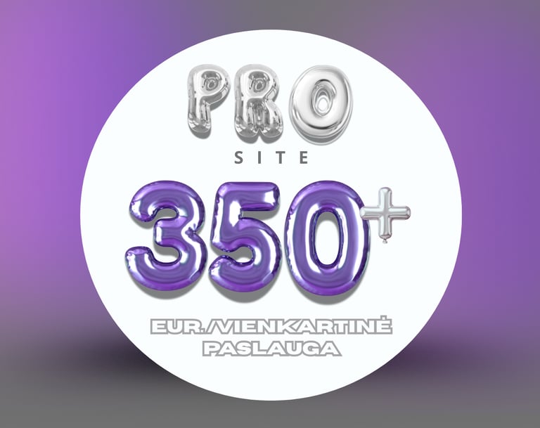 Pro Site – funkcionalesnės interneto svetainės kūrimas verslui