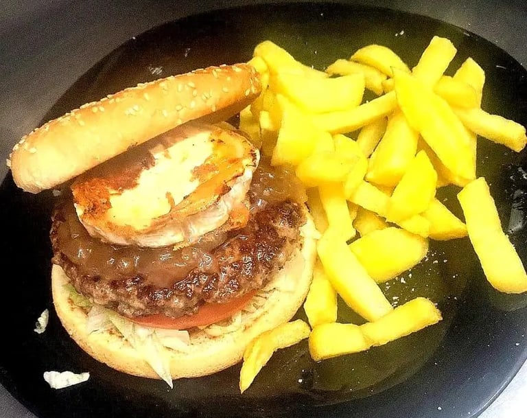 Hamburguesa caramelizada