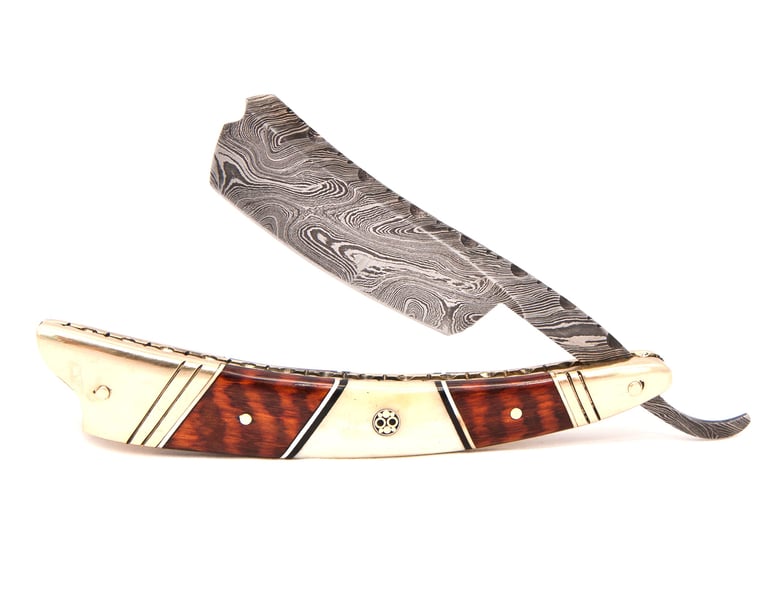 Damascus Steel Straight Razors