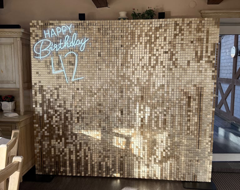 foto sienele, svieciantys skaiciai, blisgu foto siena, fotosienele, fotosiena, fotosienele nuoma