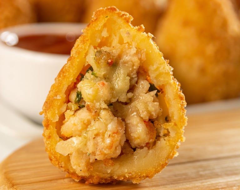 Coxinha de camarão potiguar – pronta para airfryer