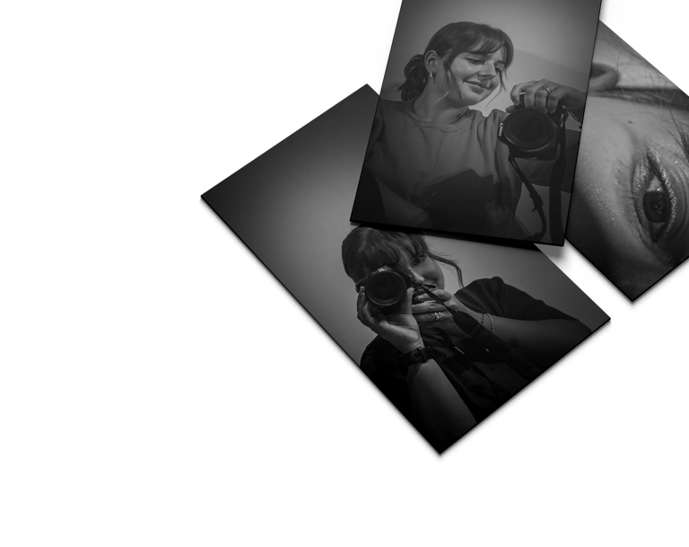 trois photo noir et blanc de zoé gauthier