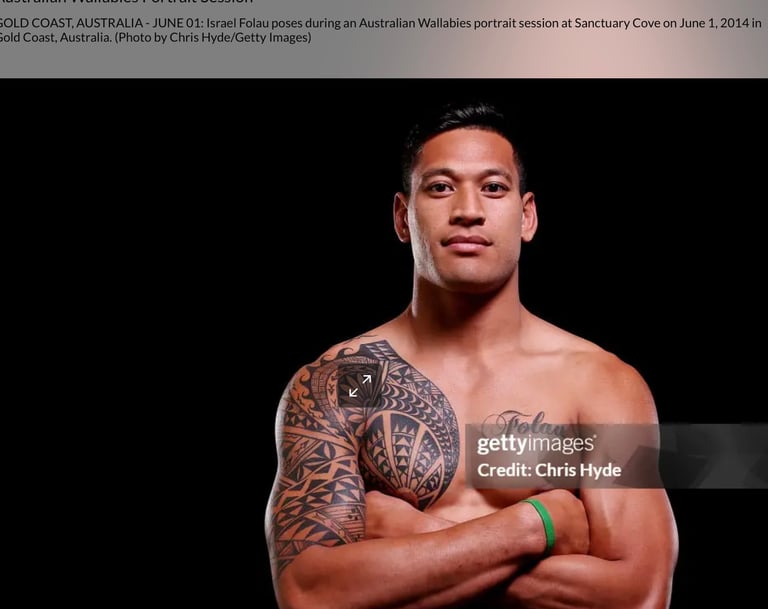 Israel Folau tattoo carl cocker polynesian tattoo artist brisbane sydney perth melbourne australia 