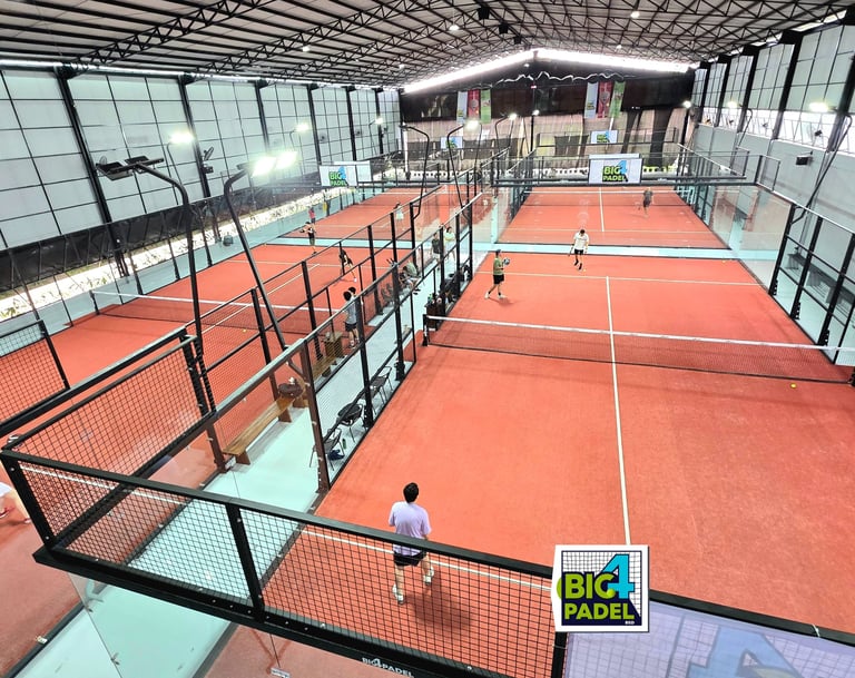 watching the game in different angle at big4padel