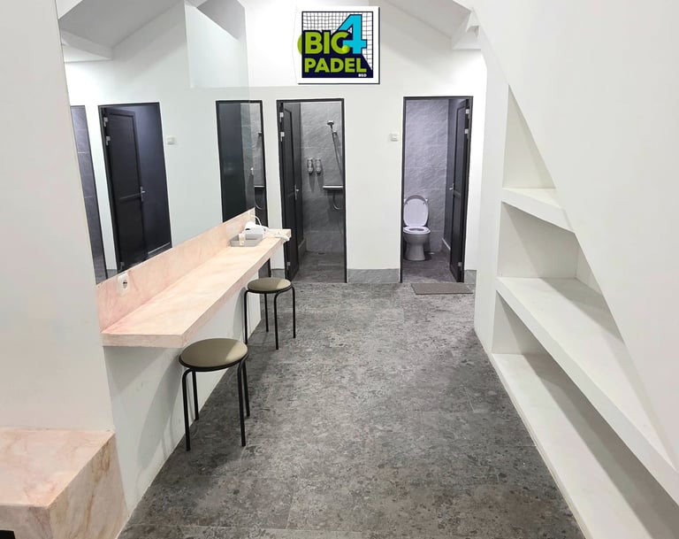 shower room & toilet at big4padel