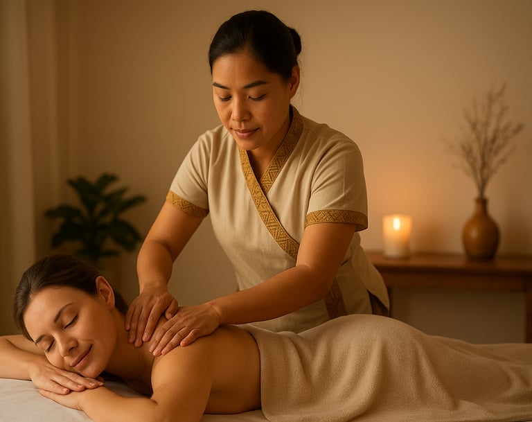 Thailändische Masseurin bei Bai Pho Thai Massage in Zossen – traditionelle Thaimassage zur Entspannu
