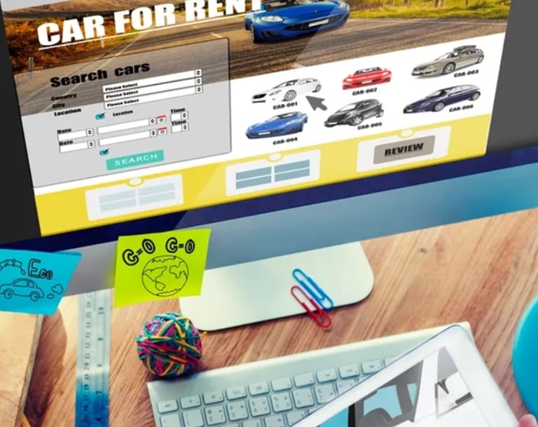 Computer screen showing SEO