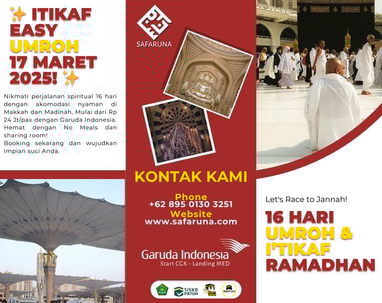 PAKET Umroh & I'tikaf 16 Hari Ramadhan 1