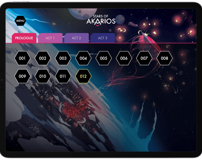 Screen shot of the application scenario browser