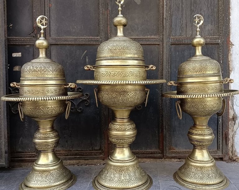 Copper incense burner