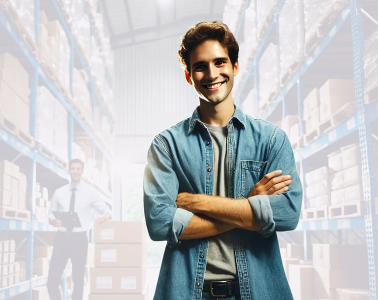 personne qui a un stock bien rangé