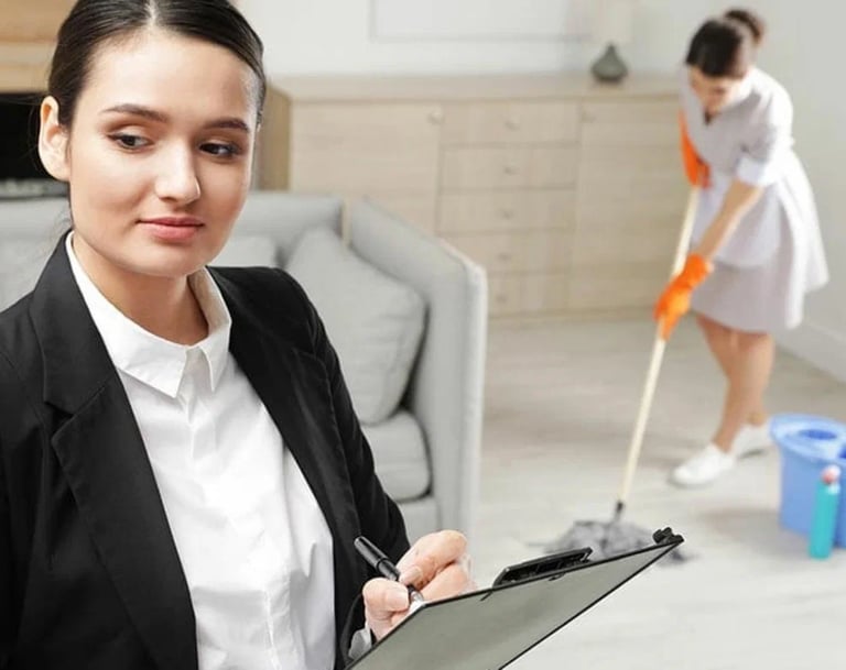 Personal Assistant is arranging house cleaning