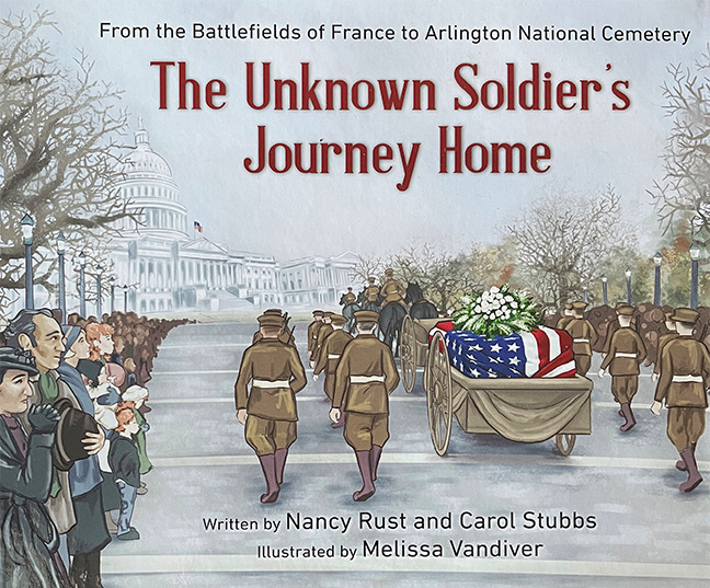 Illustrations from The Unkown Soldier's Journey Home by New Orleans artist Melissa Vandiver.