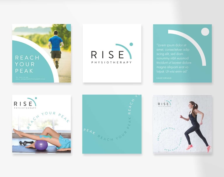 Social Media Tiles for Rise Physiotherrapy