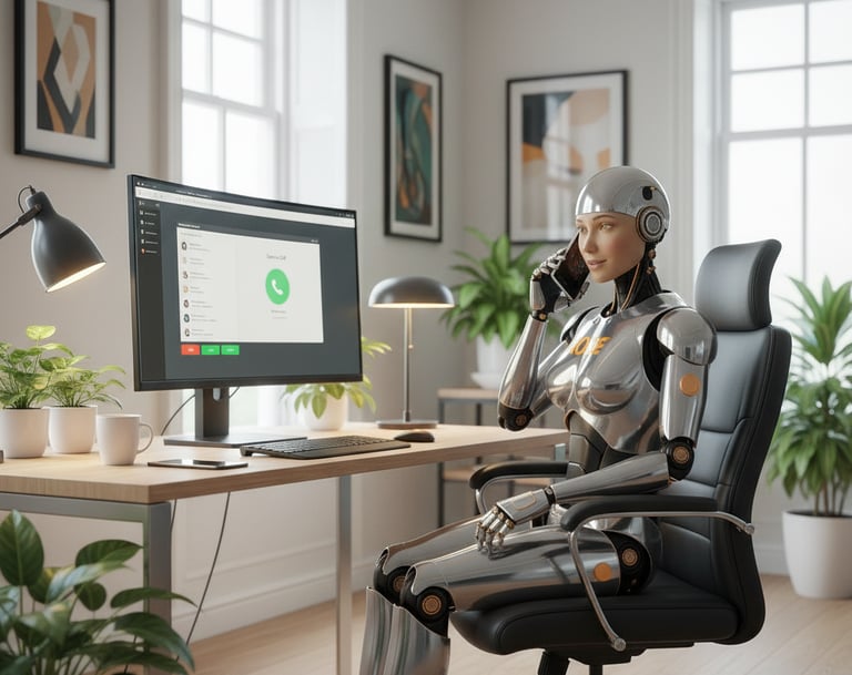 ROSE digitale Assistenz - telefoniert mit Kunden