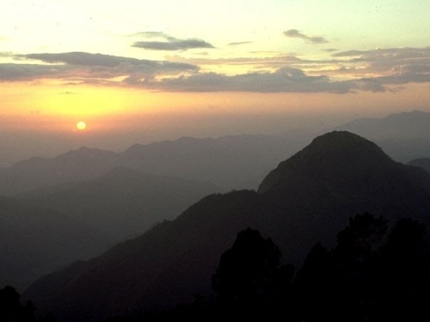 Tramonto sull'Himalaya