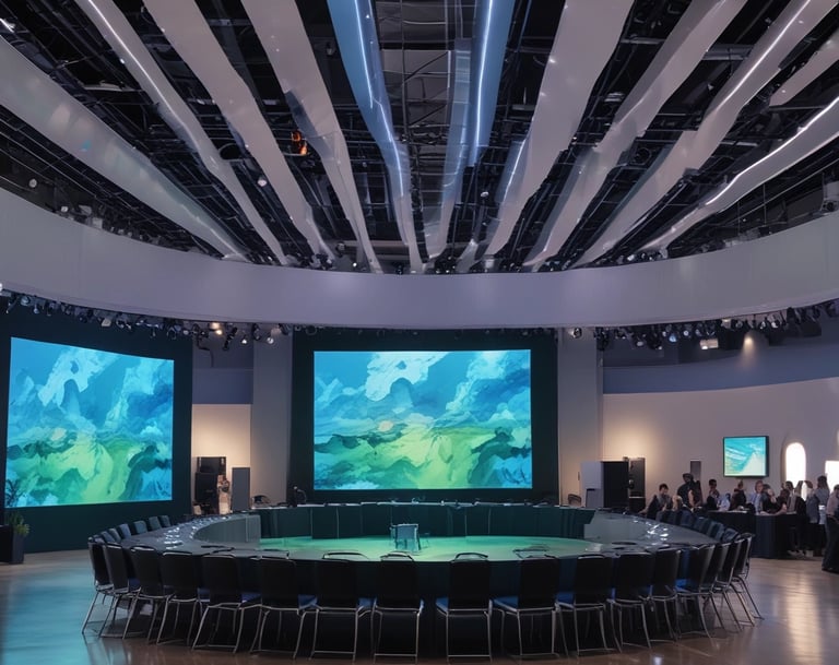 A close up of a sound board with many colors