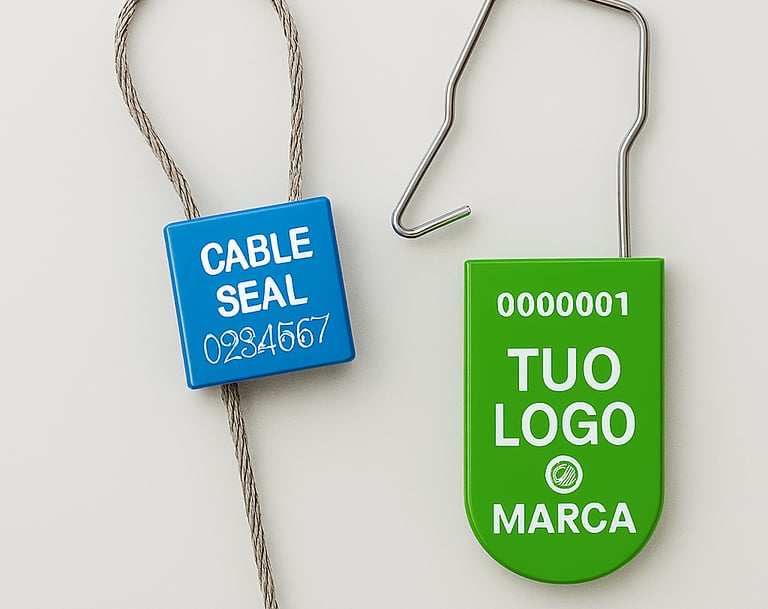 sello de seguridad tipo padlock con folio grabado a laser