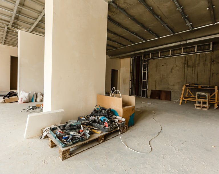 Onsite drywall installation and tools