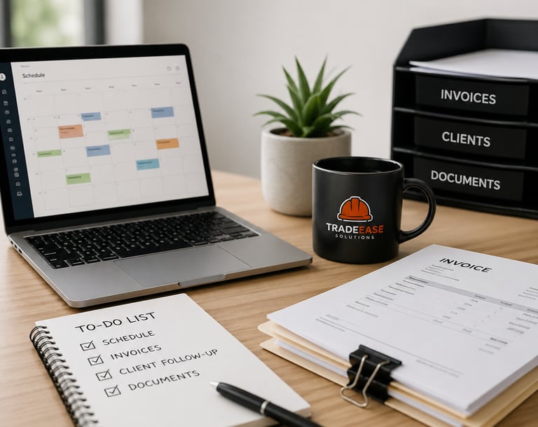 contractor admin support package for scheduling invoicing and daily operations