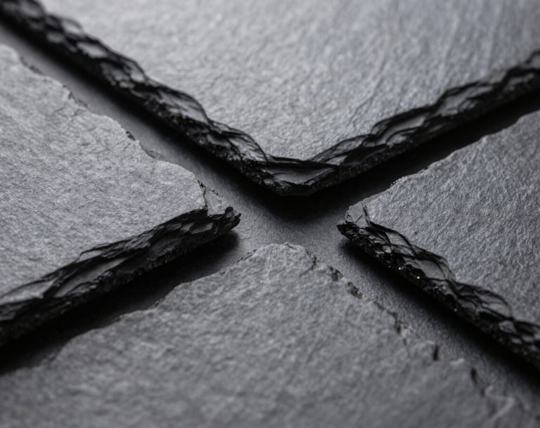Macro photography of high-end tech surfaces, showing steel smoke textures and midnight slate shadows. Minimalist composition with a premium, sleek feel.