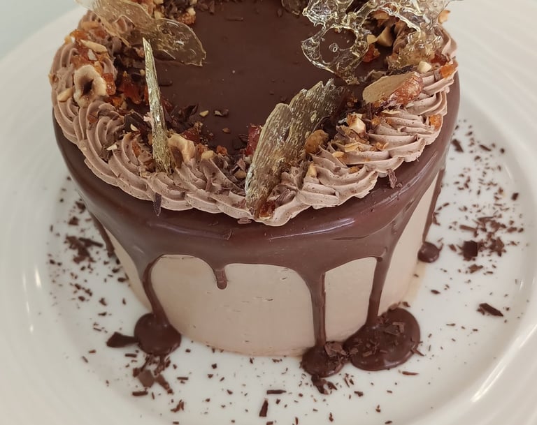 Professional Chocolate cake made at Upskill Hospitality LLC