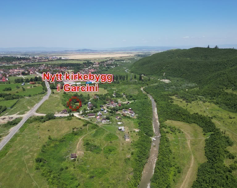 Vi har planer om et kirkebygg i Garcini.