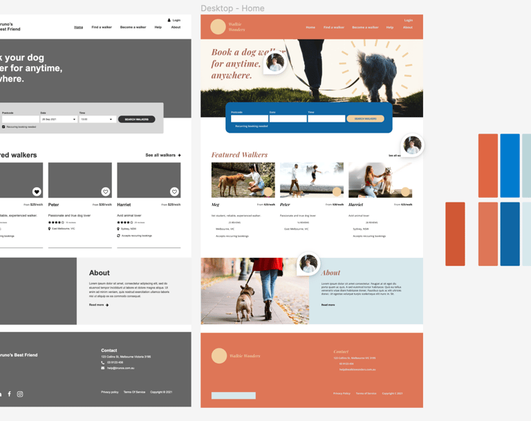 Easily Led wireframe