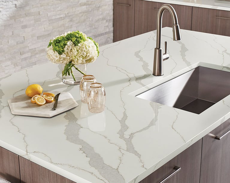Calacata gold quartz