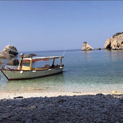 a boat in the water with a boat in the water