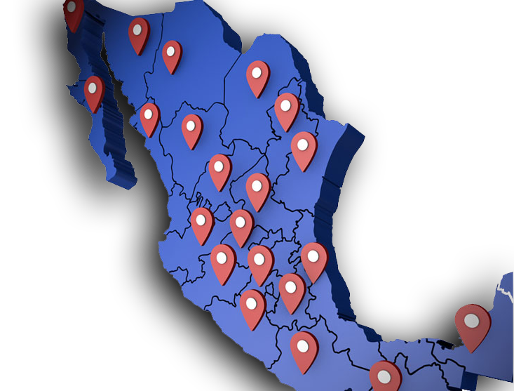 Nuestros servicios cuentan con alcance en todo el país ofreciendo atención cercana y personalizada, 