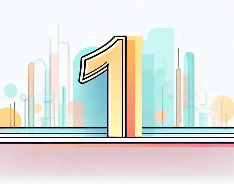 a book with a number one on it