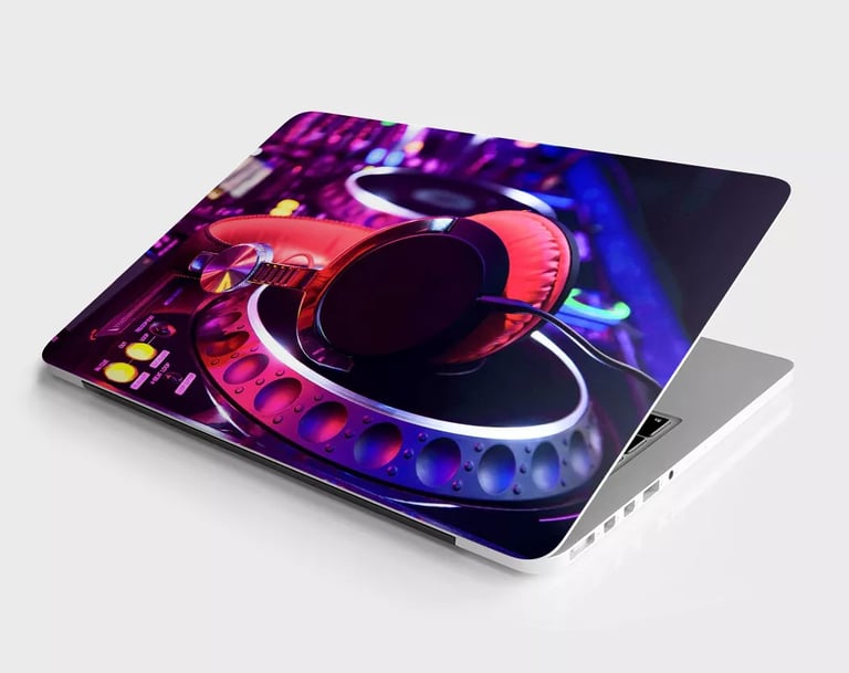 dj laptop skin
