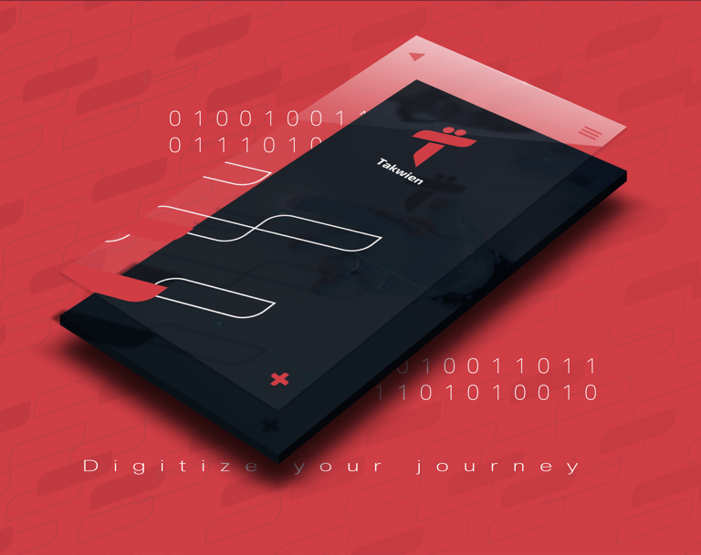 a phone phone showing a phone screen with a red background