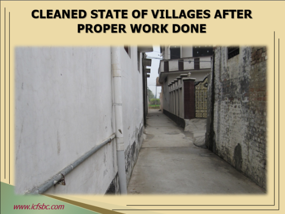 Cleaned State of Villages after Proper Work Done