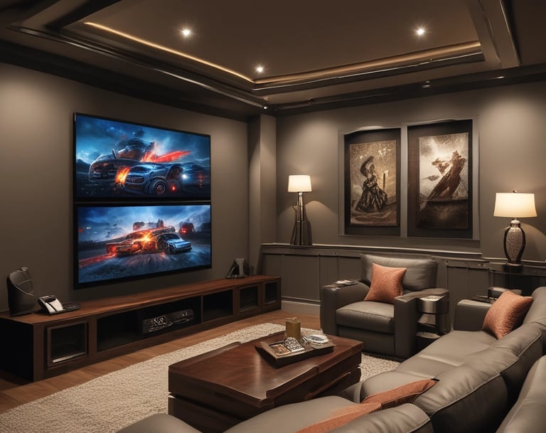 multicolored hallway