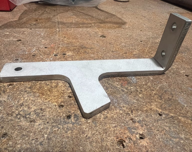 Laser Cut and Bent 1/4" 304 Stainless