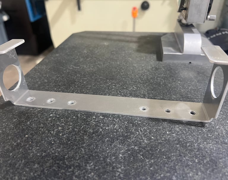 Laser Cut and Bent .090" Aluminum for Regulator Bracket