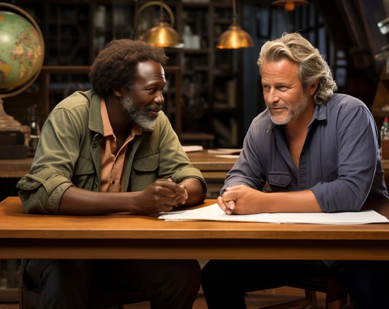 dois-homens-conversando-demonstrando-confiança-aprendizado-cumplicidade-ambiente-colaborativo