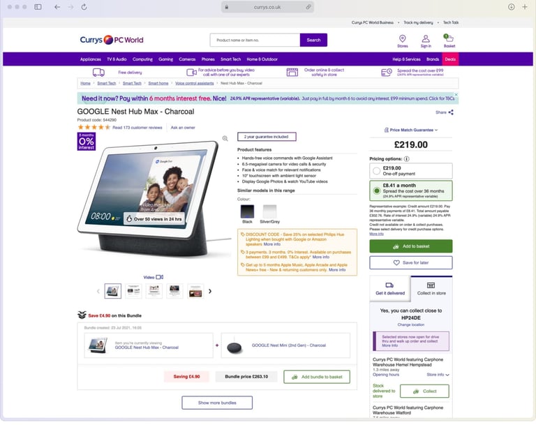 a computer screen displaying a photo of a tablet