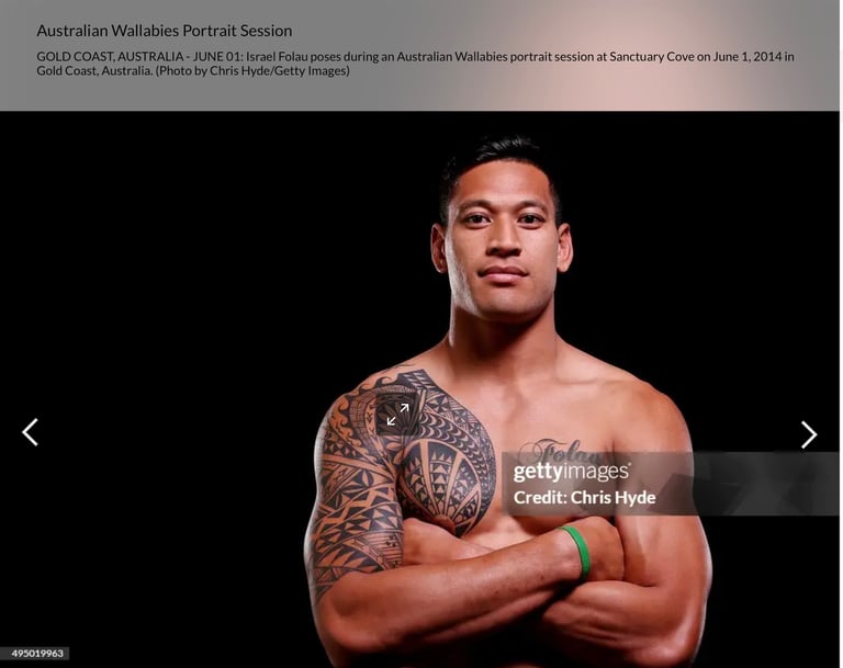 Israel Folau tattoo carl cocker polynesian tattoo artist brisbane sydney perth melbourne australia 