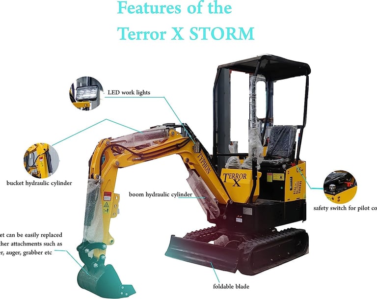 mini excavator on sale at Tiny Excavator