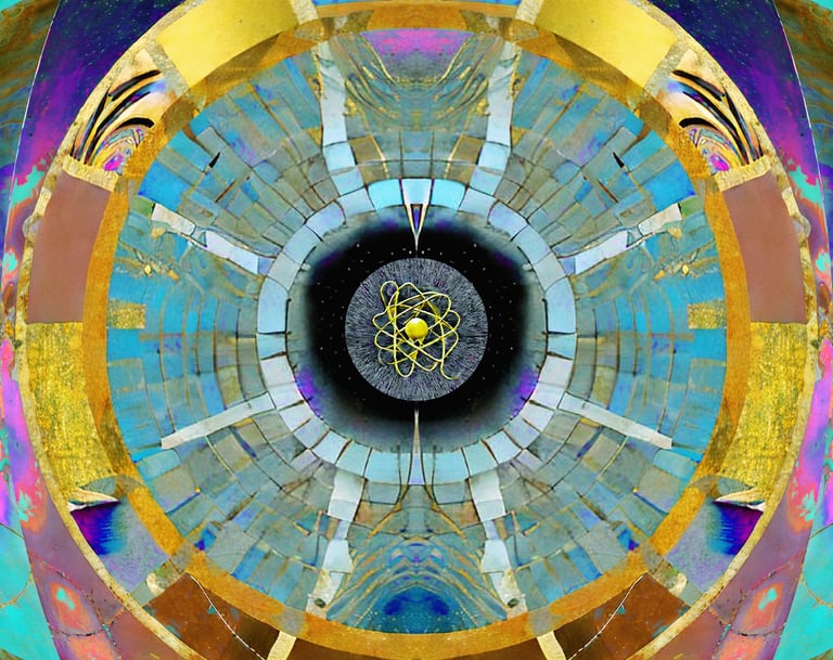 Relativity effects, Gold rush fever depth by Kim Hamilton 2023