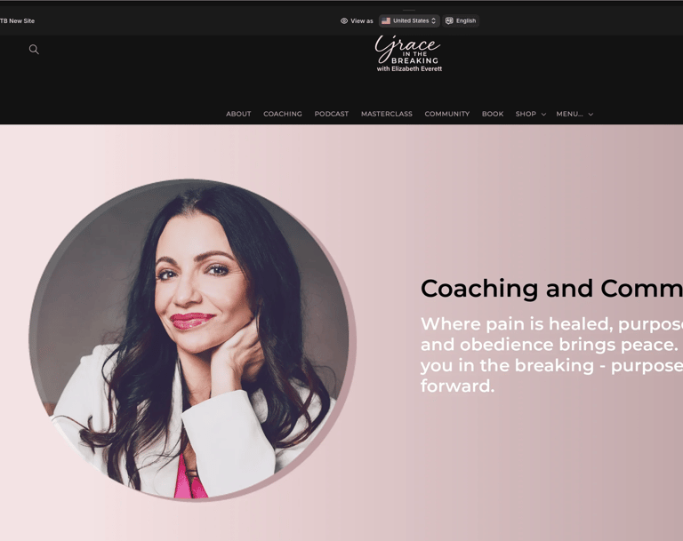 Elizabeth Everett of Grace in the Breaking offers Christian life coaching and community for women.