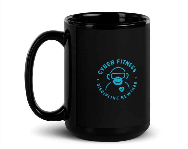 Cyber Fitness Discipline Rewired large mug