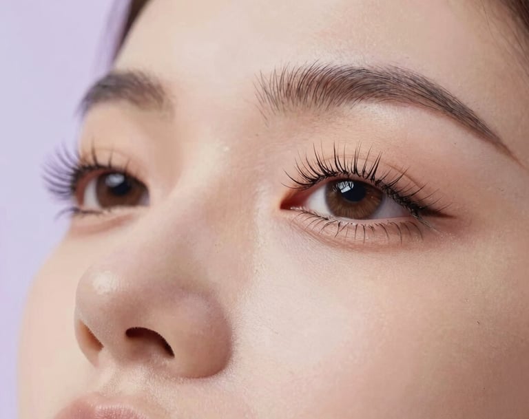 Softly lit close-up of a phoenix-inspired feather with a delicate lavender hue, symbolizing transformation.