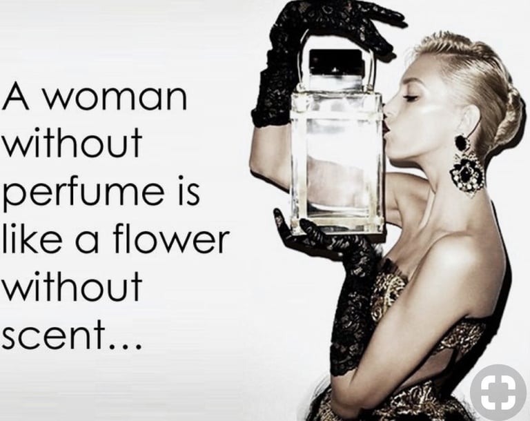perfume meme - elegant blonde woman kissing over-sized perfume bottle